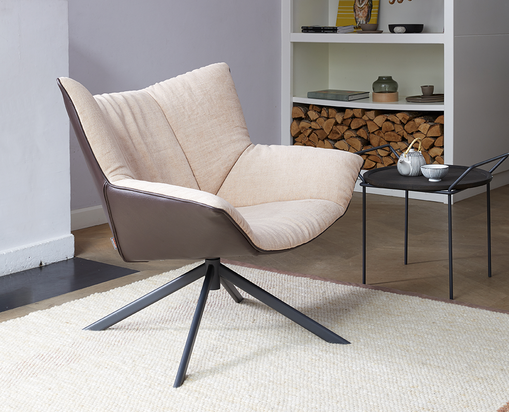 Label Gustav fauteuil met draaionderstel - 4