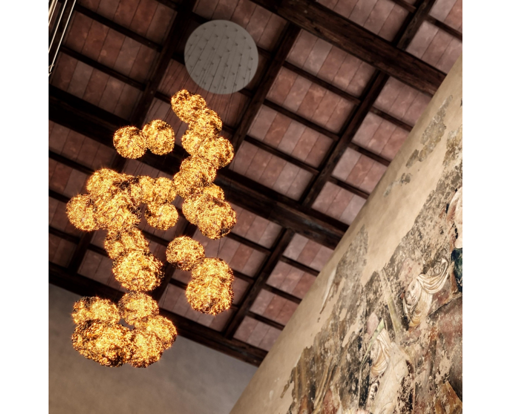 Catellani & Smith Gold Moon Chandelier hanglamp - 5