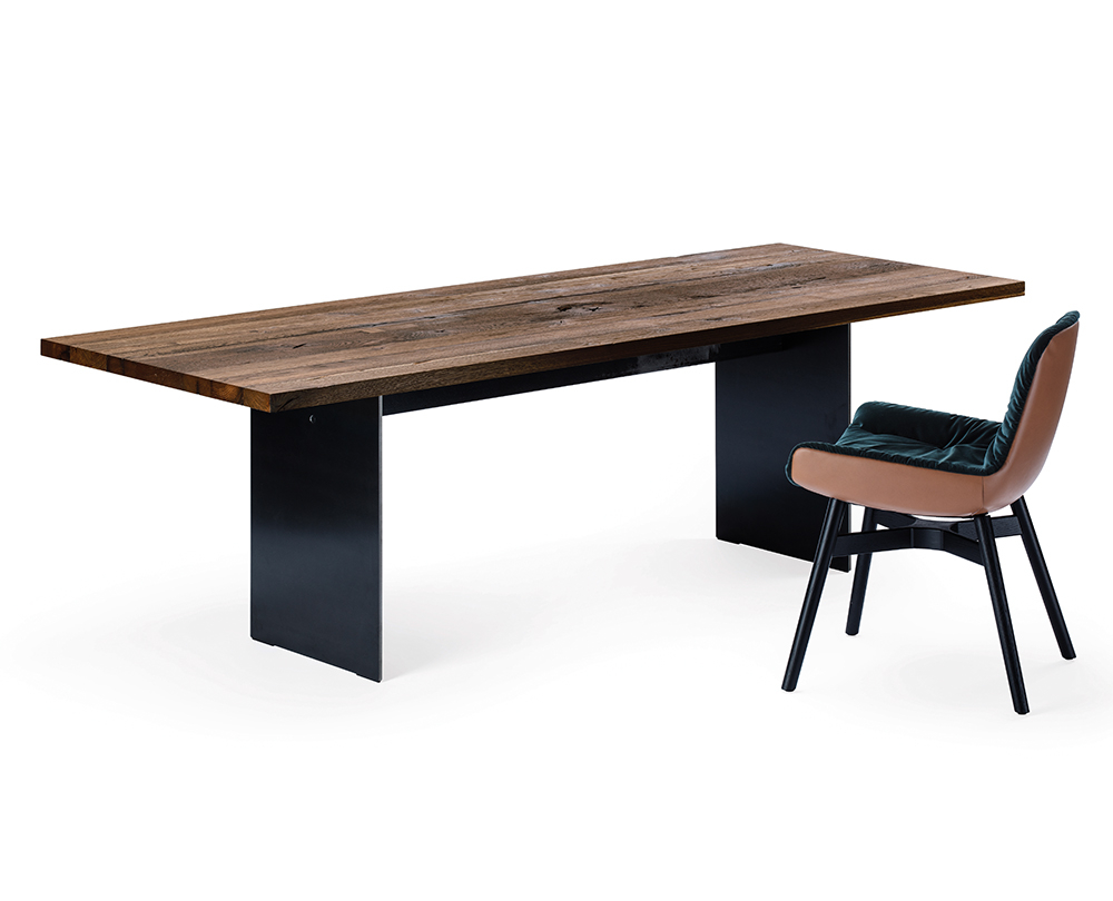 Janua SC41 tafel geolied en gerookt natuurlijk vintage eikenhout - 1