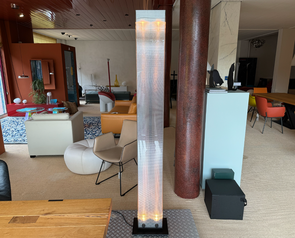 Belux Twilight LED acryl-glas zwart vloerlamp dim-to-warm - 1