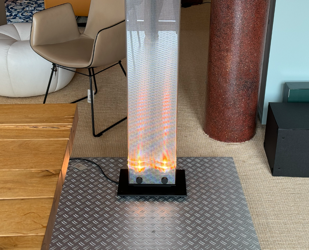 Belux Twilight LED acryl-glas zwart vloerlamp dim-to-warm - 5