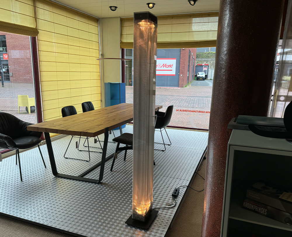 Belux Twilight LED acryl-glas zwart vloerlamp dim-to-warm - 2