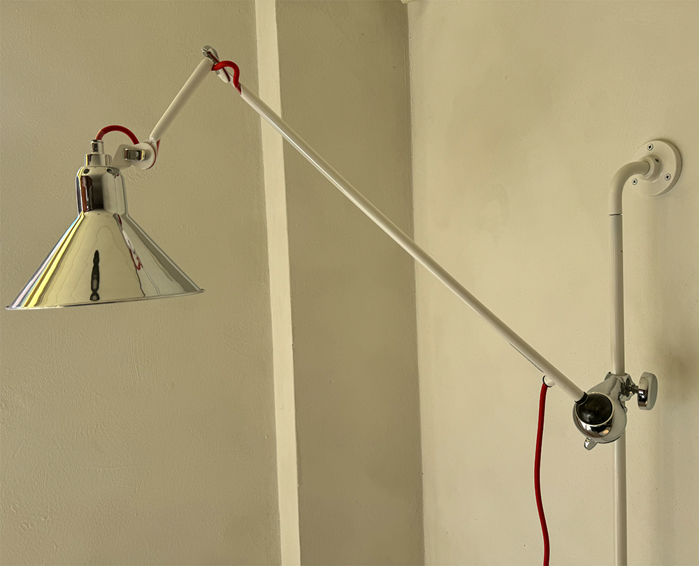 DCW éditions Lampe Gras N214 wandlamp wit/chroom - 3