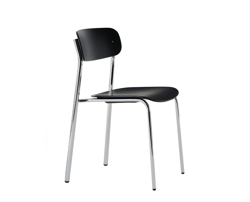 Thonet S 243 stoel met gevormde zitting - 5