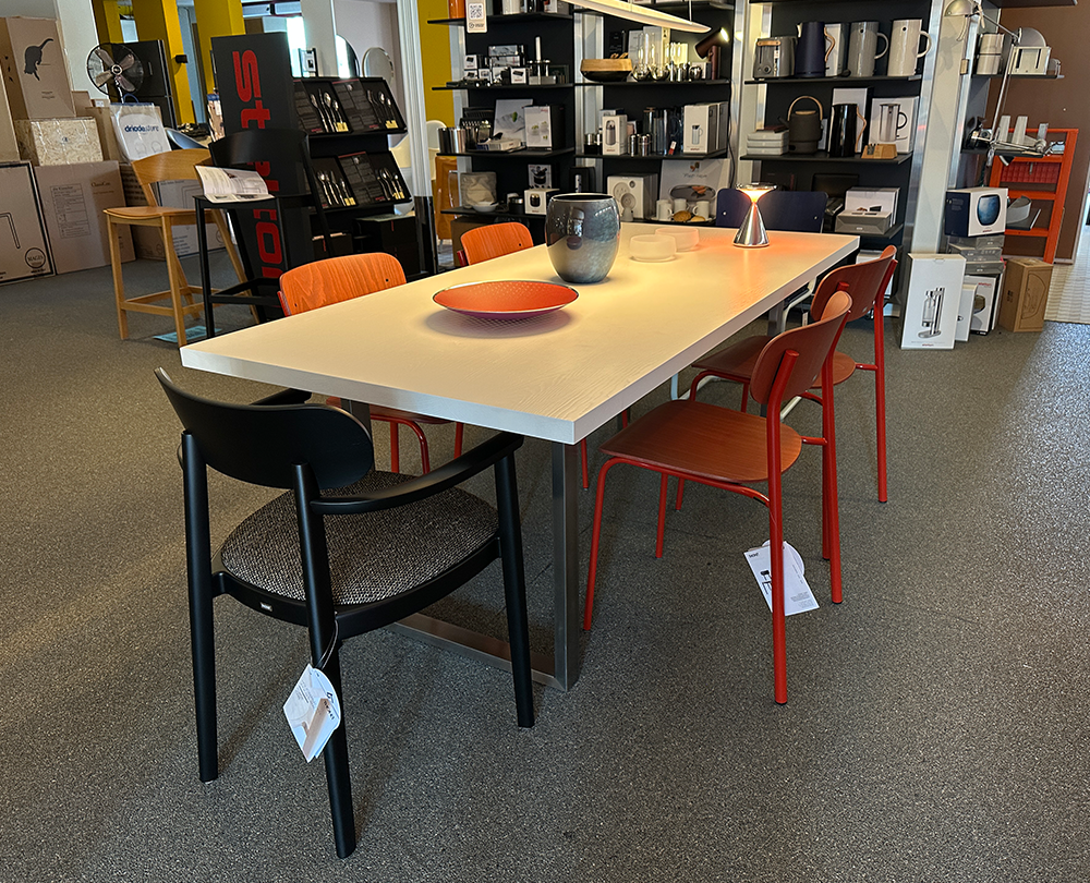 Janua SC 25 tafel in massief essen wit gelakt - 3