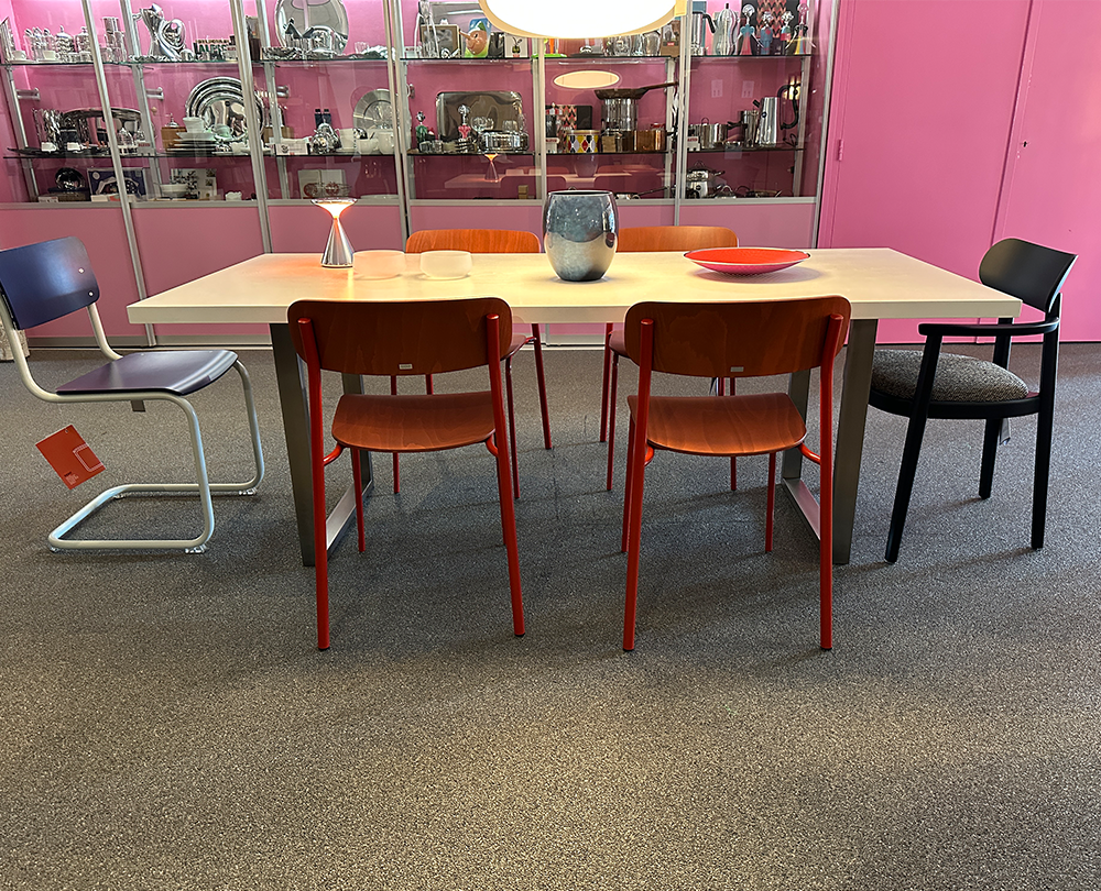 Janua SC 25 tafel in massief essen wit gelakt - 5