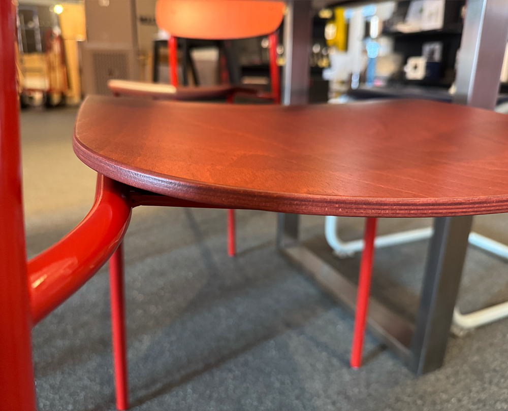 Thonet S 243 Stoel Rood set van 4 - 6