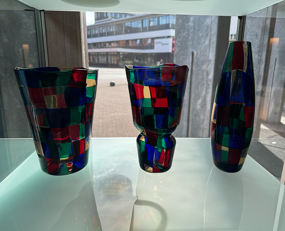 Venini Murano Glass Pezzato Vaas 1 - 8