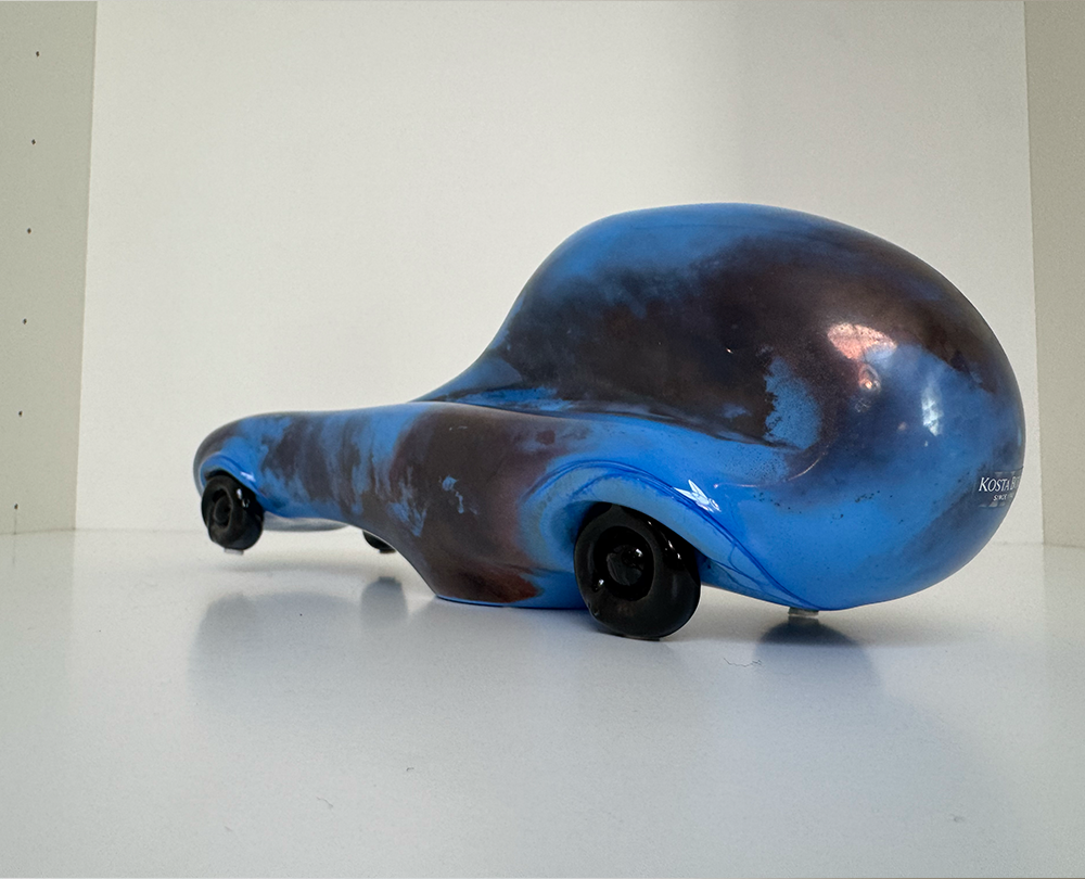Kosta Boda Fonky Car blauw - 6