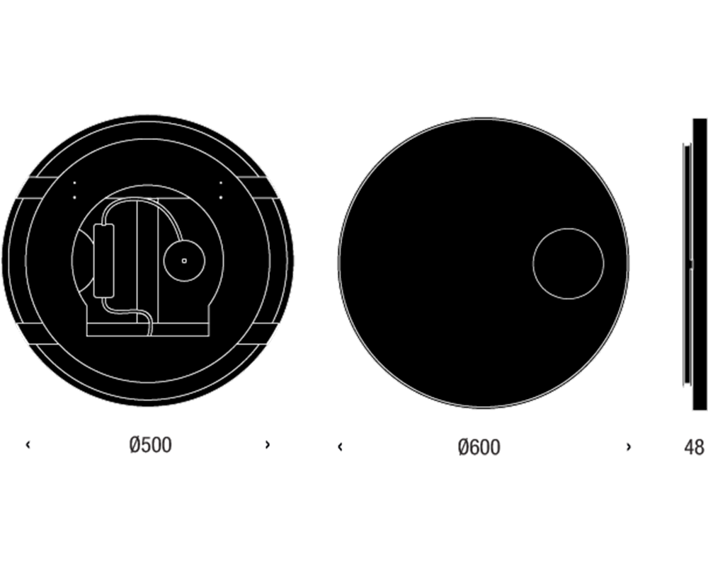 FROST UNU Spiegel met verlichting 4140 Ø60cm - 11