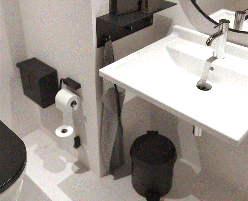 FROST 3014 Quadra Toiletrolhouder - 32