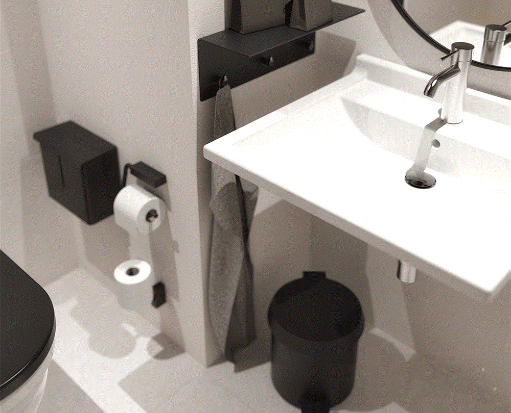 FROST 3015 Quadra Reserve Toiletrolhouder - 17