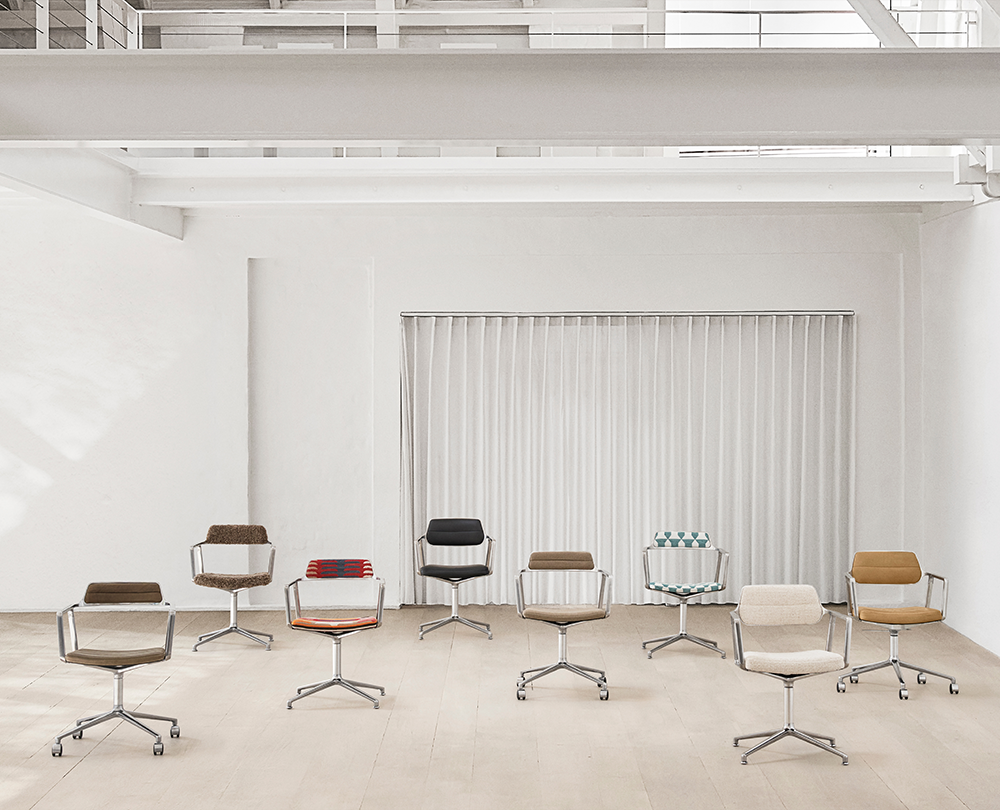 Vipp 452 Lagrasse Swivel stoel zonder wielen - 15