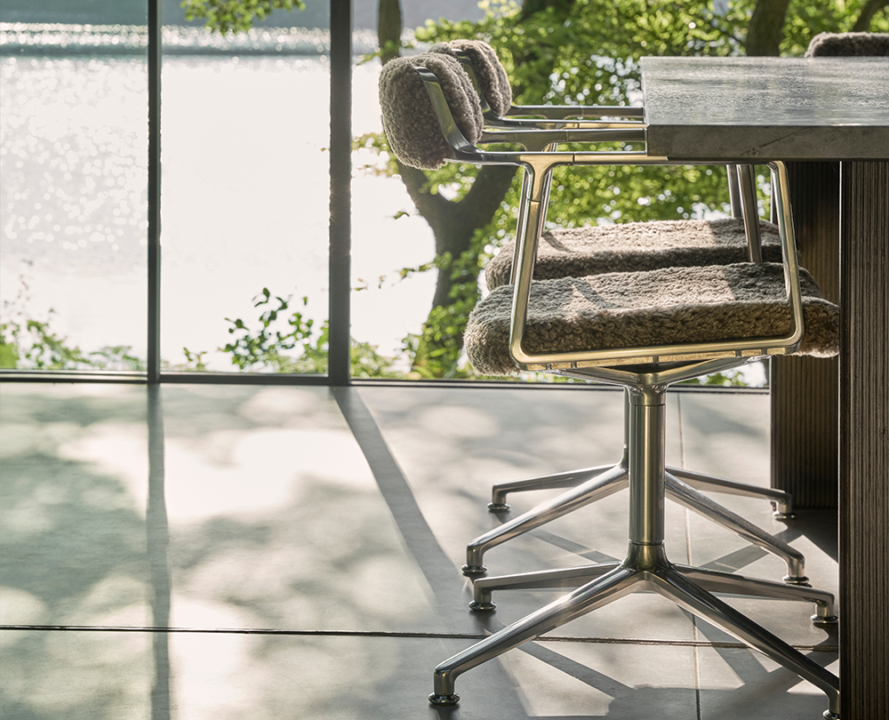 Vipp 452 Curly Edition Swivel stoel zonder wielen - 10