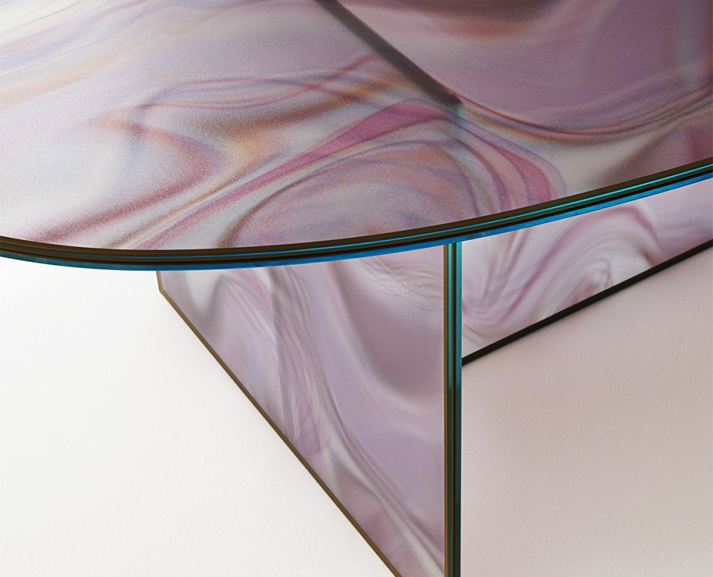 Glas Italia Liquefy Ovale bijzettafel - 7
