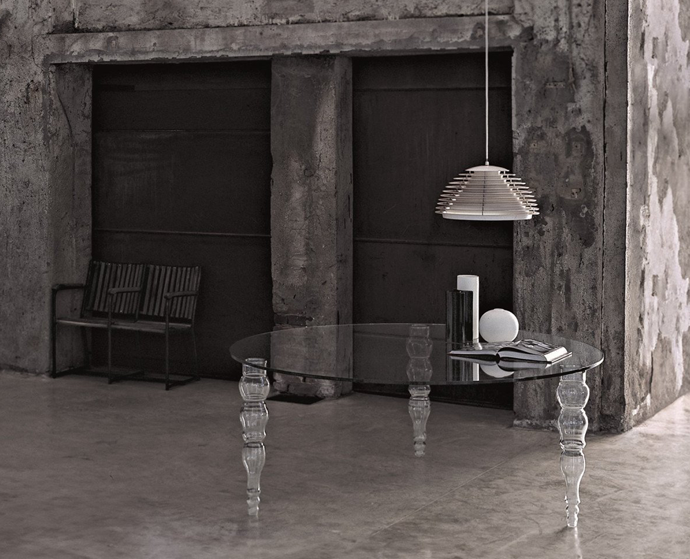 Glas Italia Post Modern ronde tafels - 1