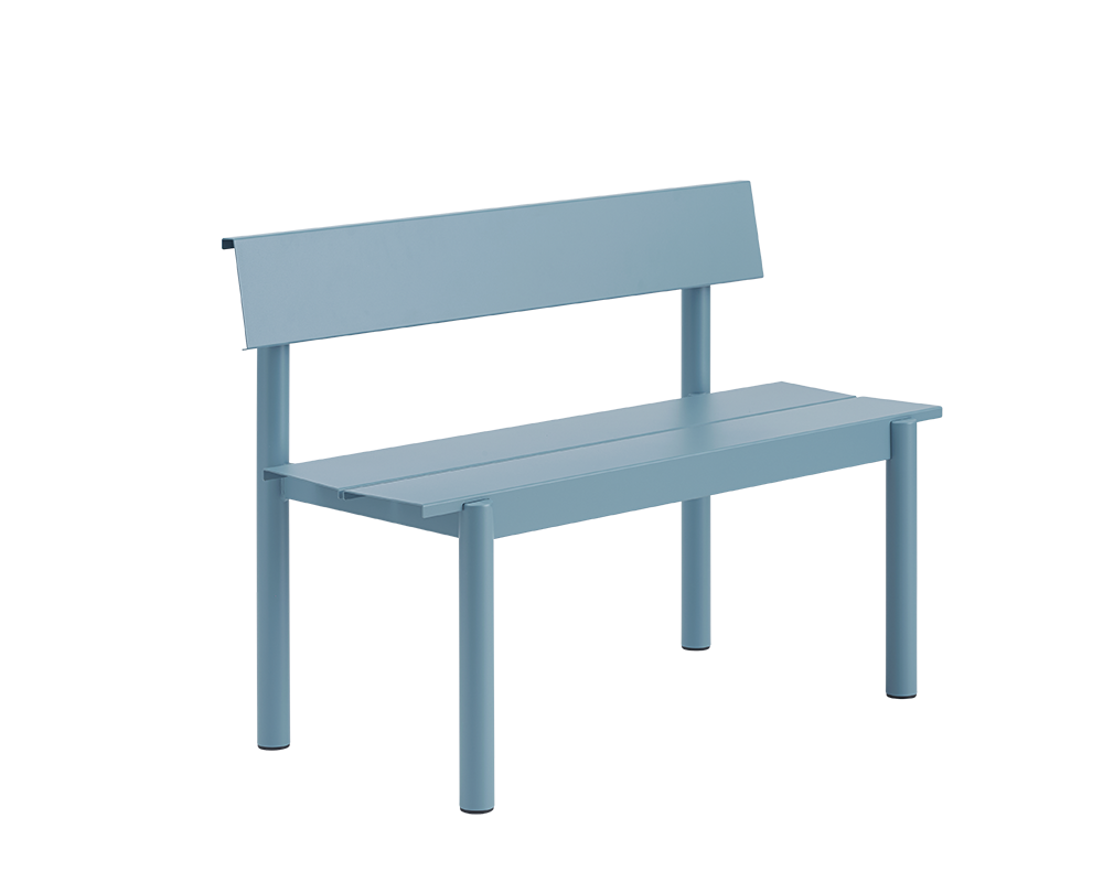 Muuto Linear Steel bank met rugleuning - 2