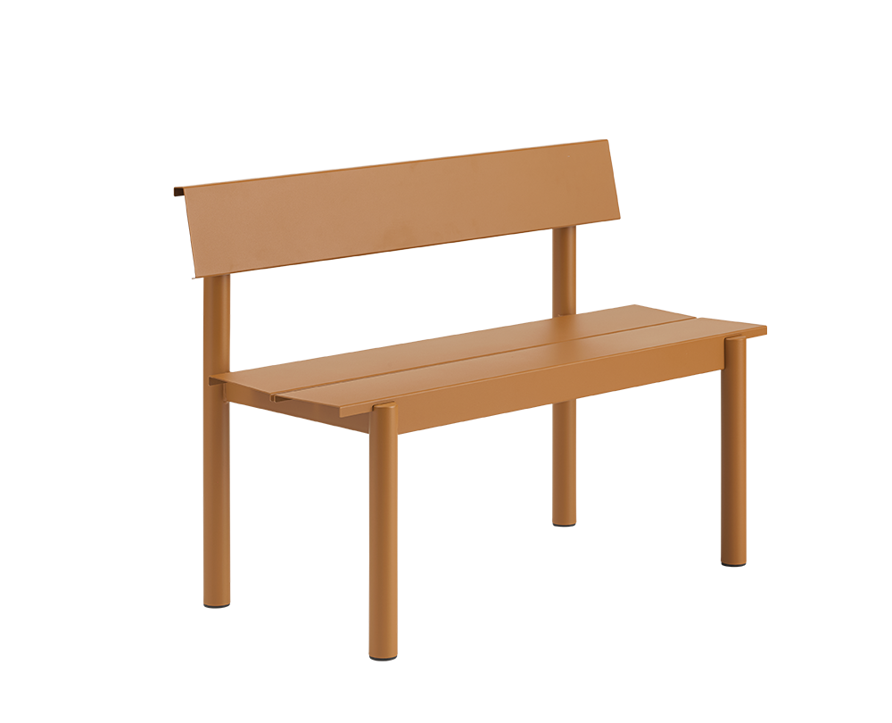 Muuto Linear Steel bank met rugleuning - 4