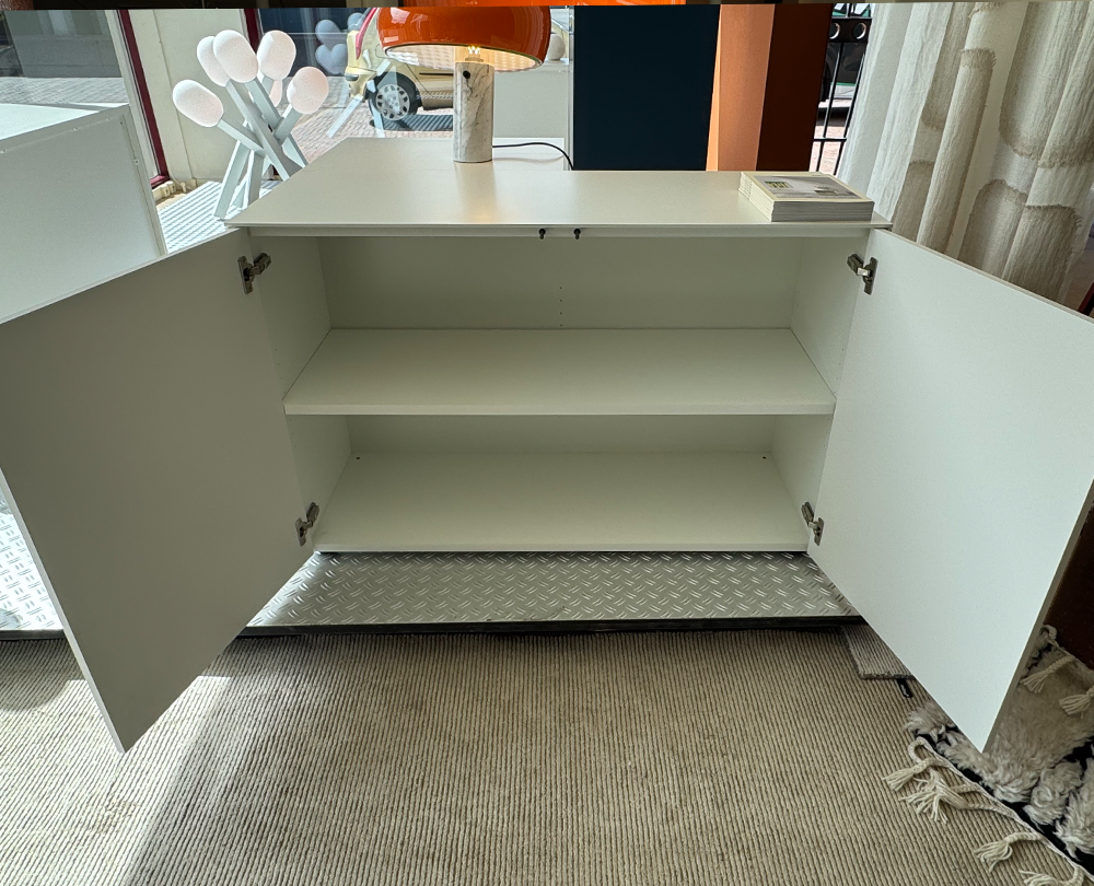 Form1 kast met deuren laag wit 120 cm - 4