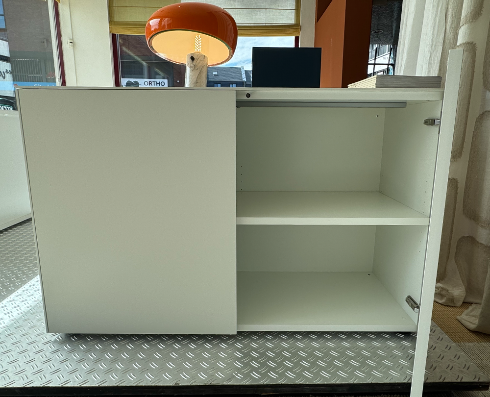 Form1 kast met deuren laag wit 120 cm - 3