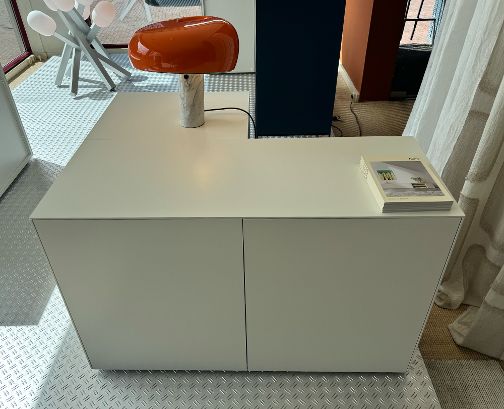Form1 kast met deuren laag wit 120 cm - 2