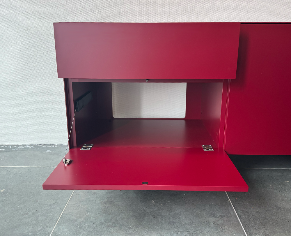 Form1 Lage Kast dressoir met open vlak Cherry - 6