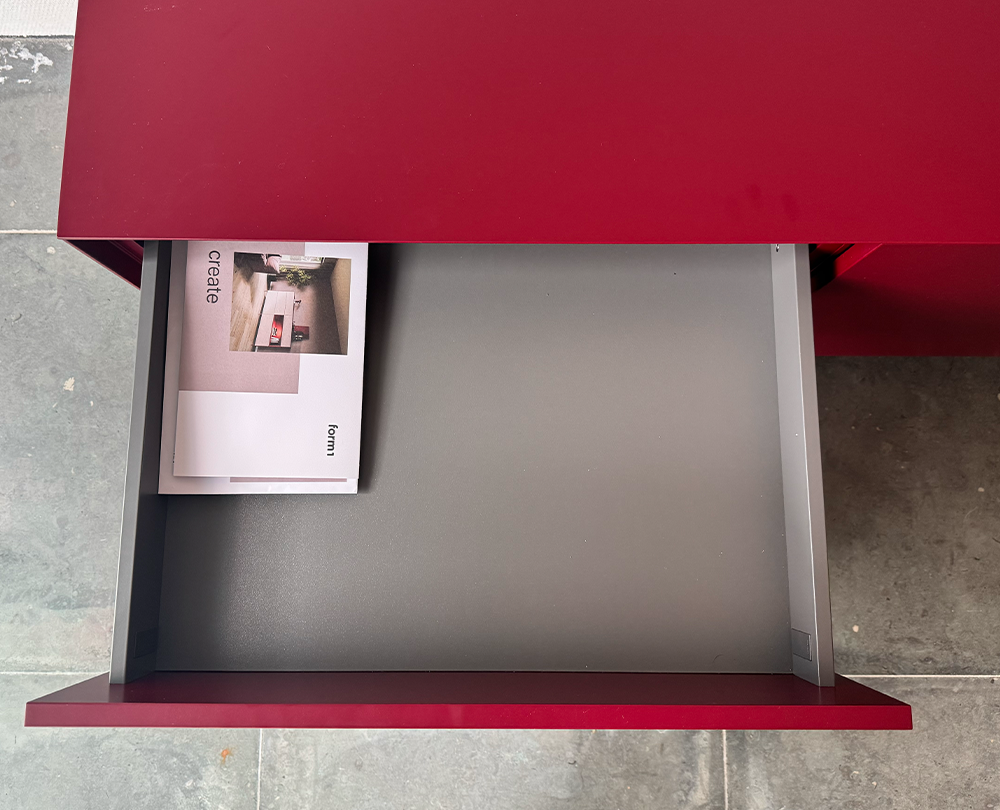 Form1 Lage Kast dressoir met open vlak Cherry - 5
