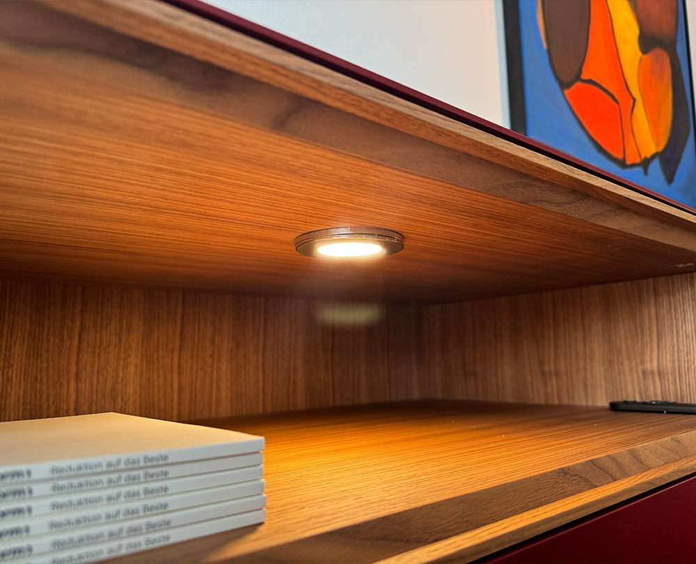Form1 Lage Kast dressoir met open vlak Cherry - 13