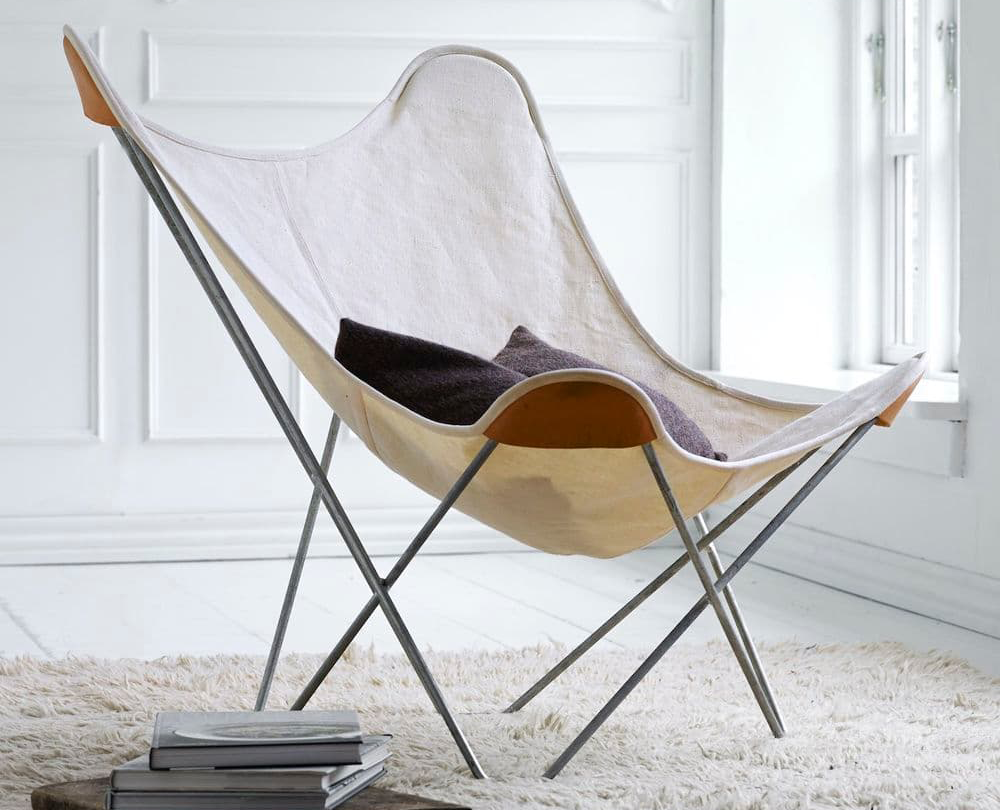 Cuero Cotton Canvas vlinderstoel - 4