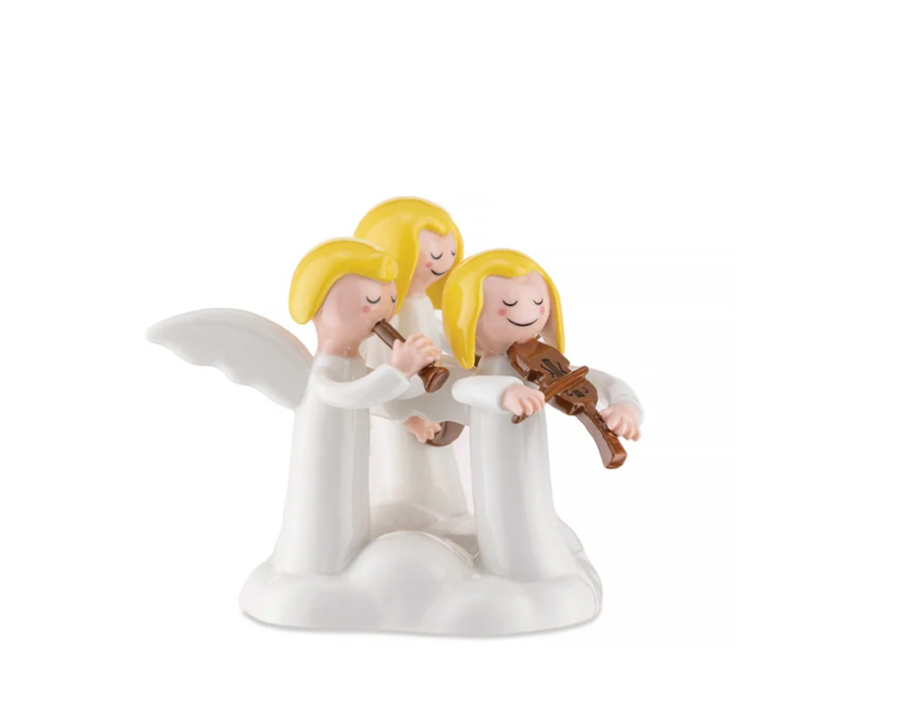 Alessi Do, Re, Mi - Beeldje van porselein. Met de hand versierd - 3