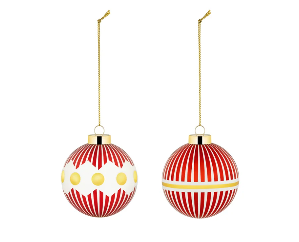 Alessi Delight - Kerstballen set van 2 - 1