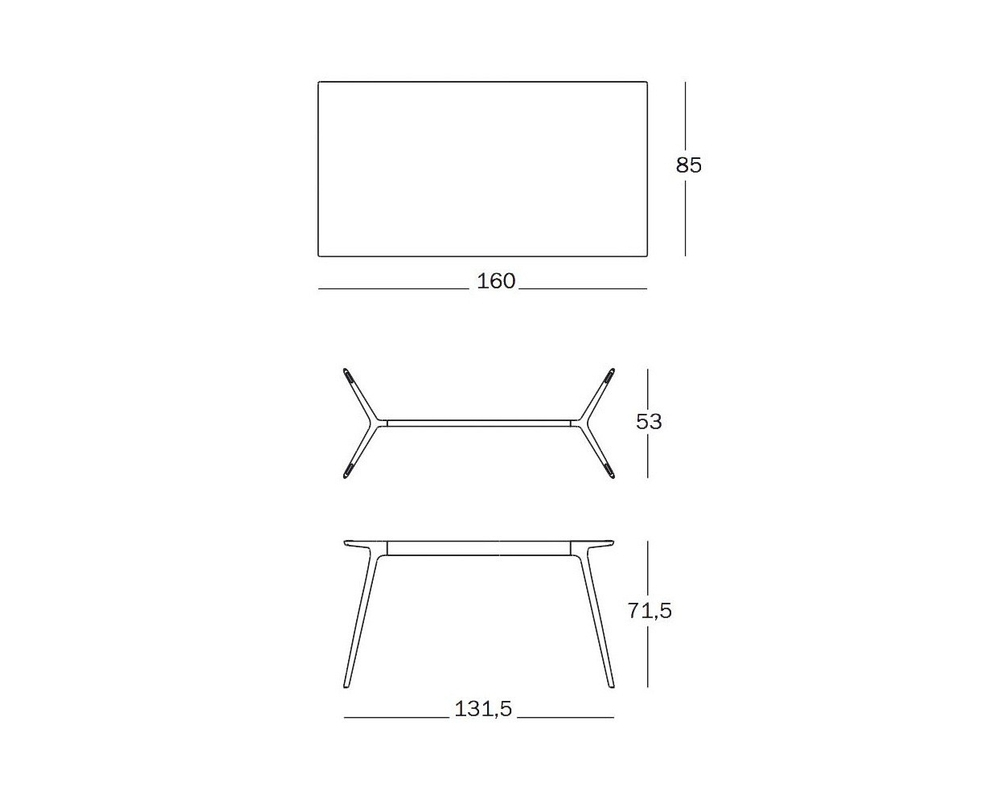 Magis Baguette tuintafel 160x85cm - 3