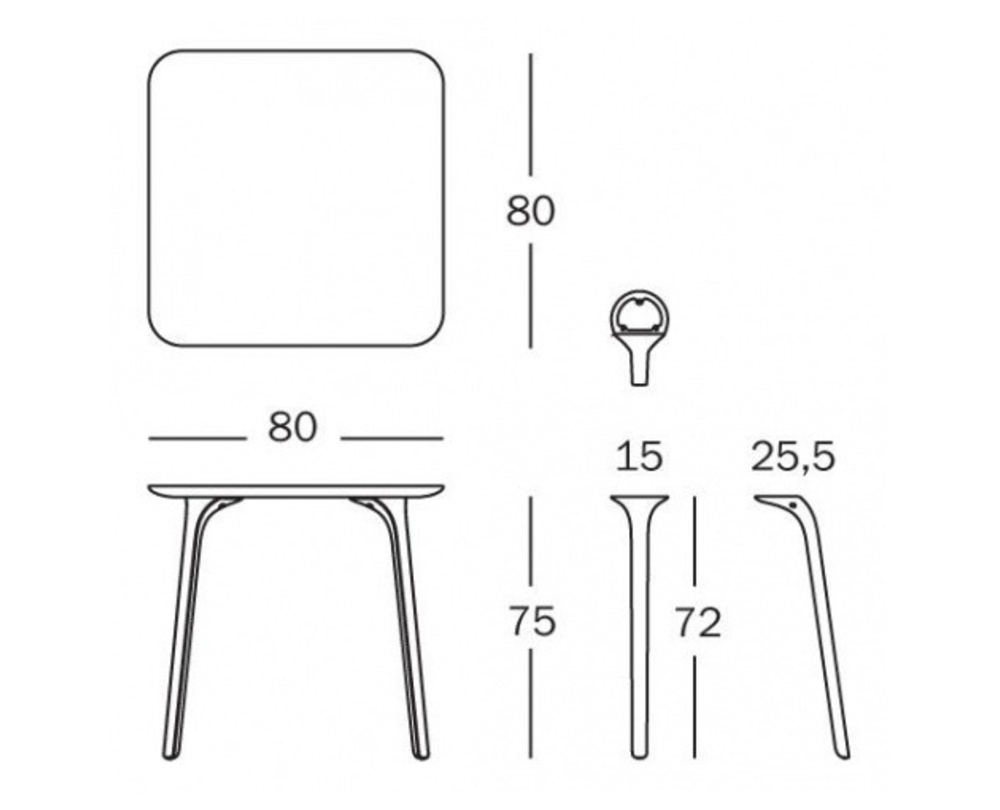 Magis Table First - Tafel rechthoekig - 5