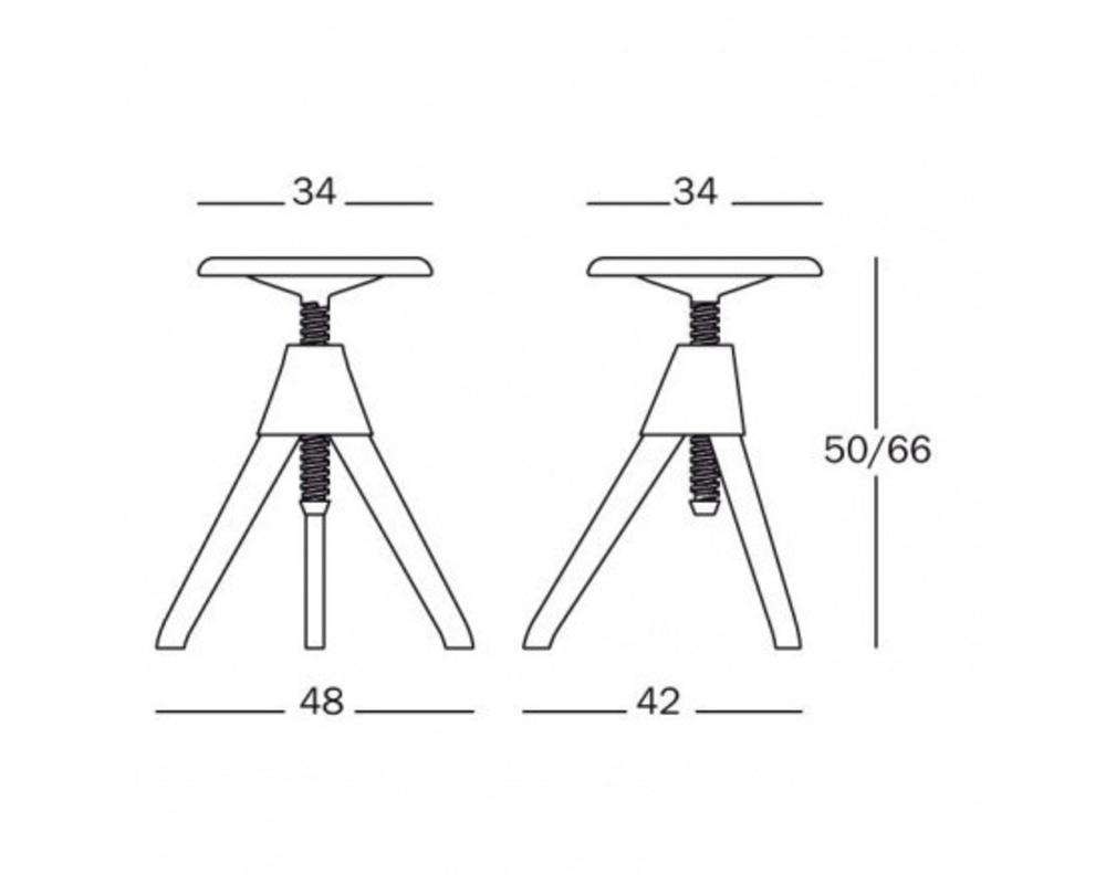 Magis Jerry - Kruk 50-66cm - 4
