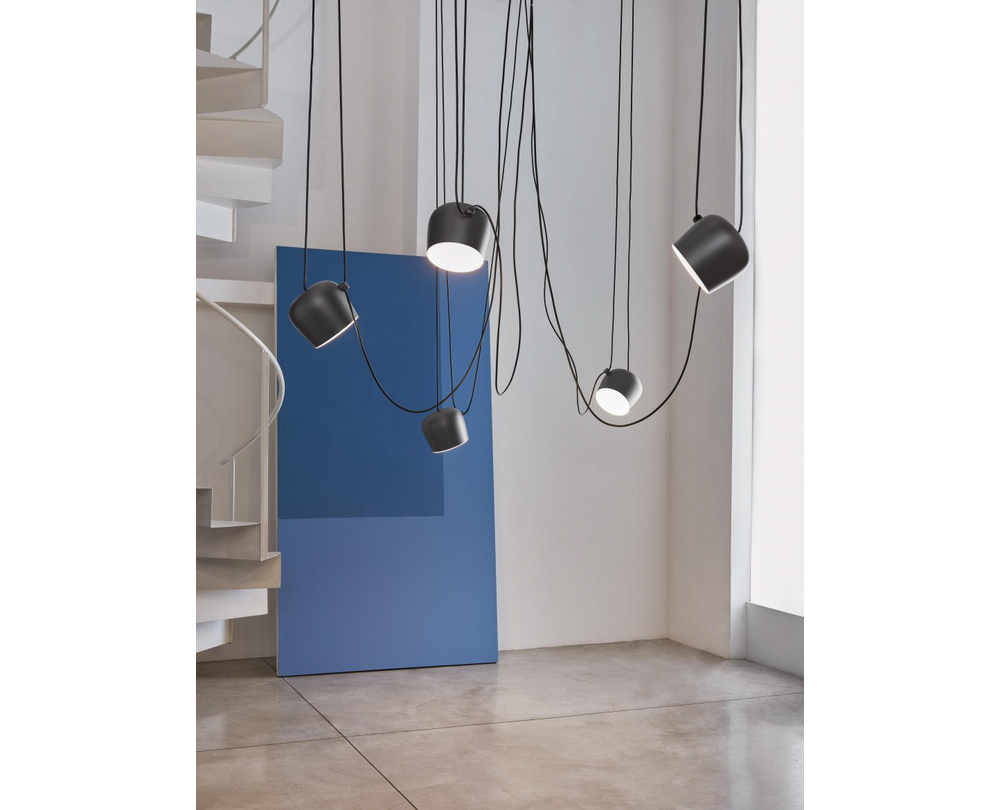 Flos Aim Small hanglamp set van 3 LED zwart - 8
