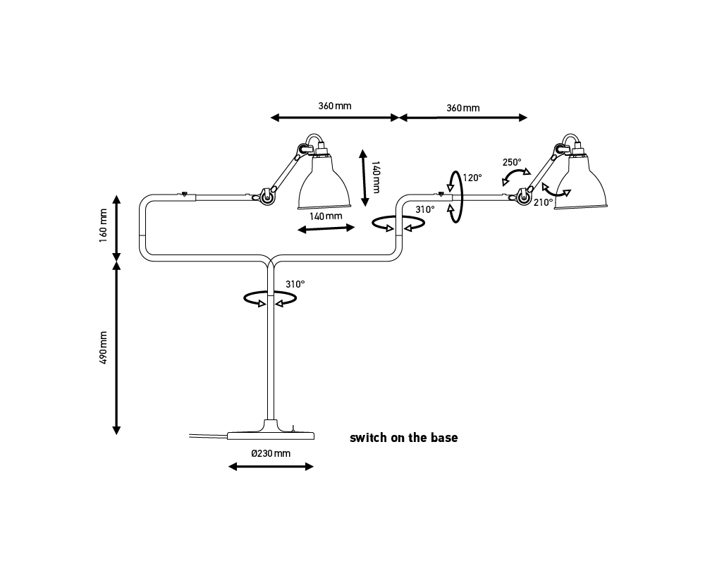 DCW éditions Lampe Gras N317 tafellamp - 4