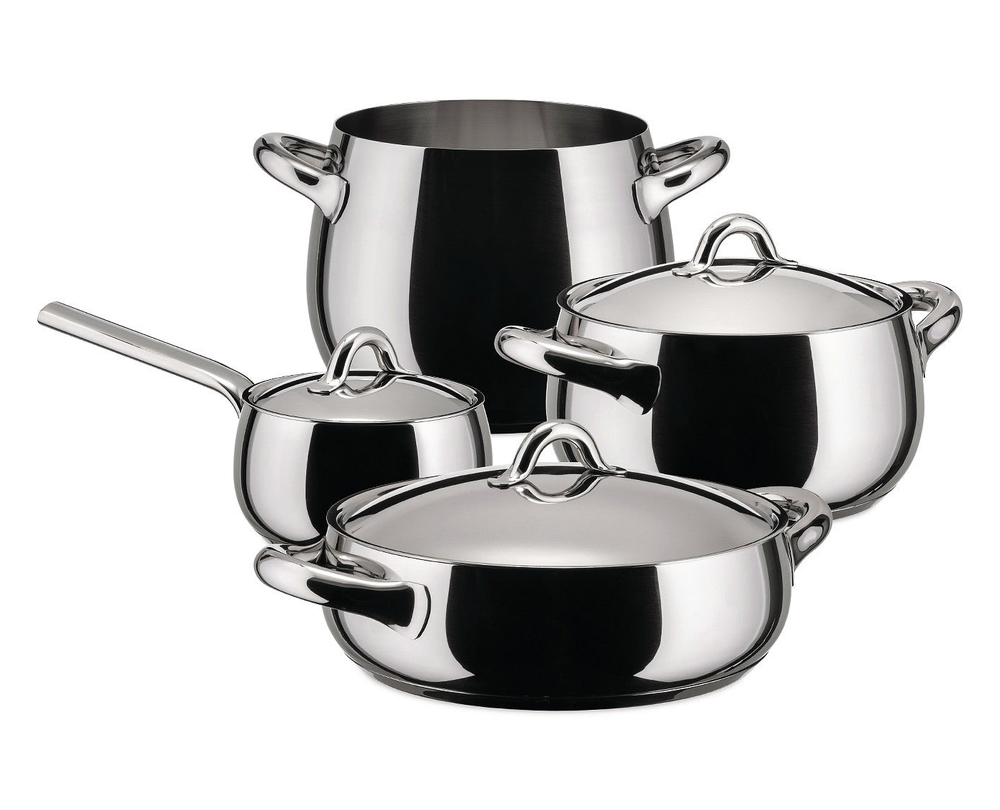 wijk rit wagon Alessi Mami pans and pans set 7 stuks | Gerritsma Interieur