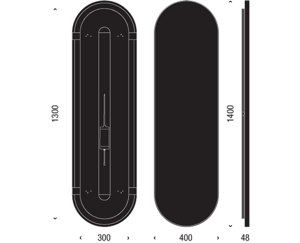 FROST UNU Spiegel met verlichting 4139 140x40cm - 5