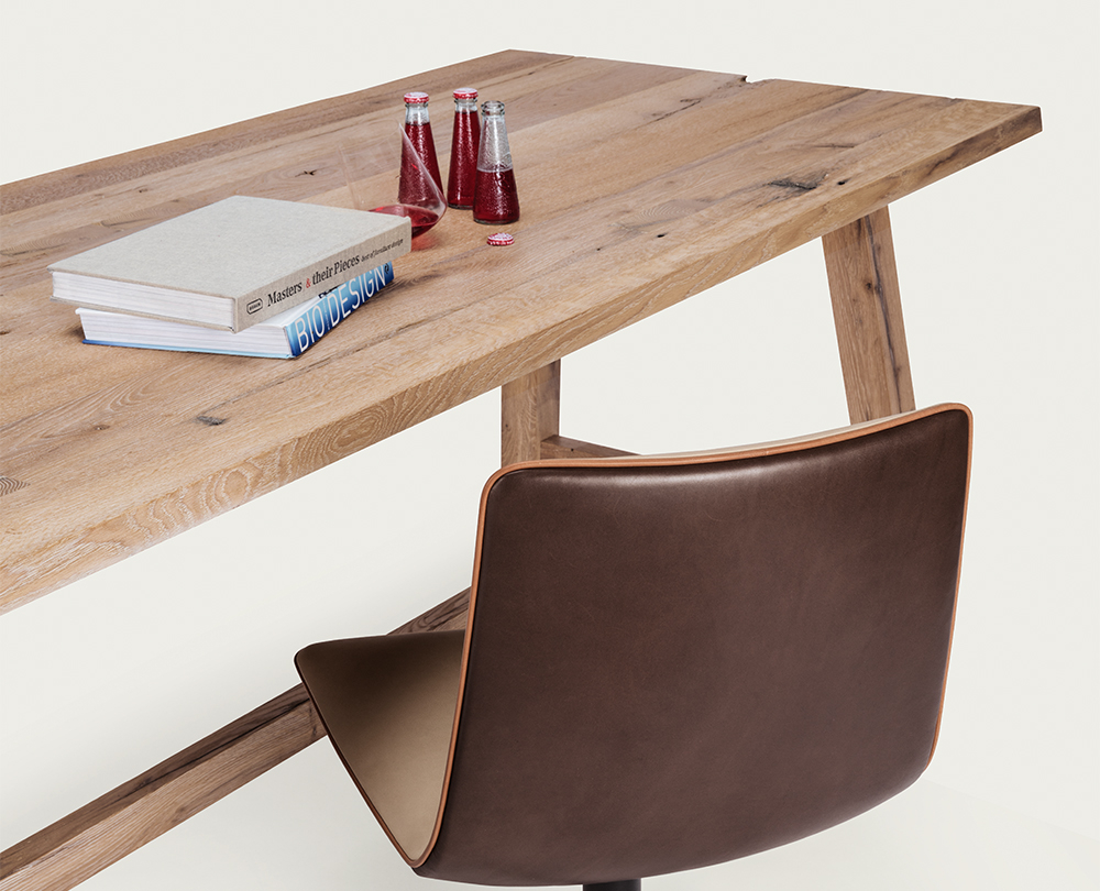 Janua BC02 Cantina tafel geolied vintage eikenhout - 4