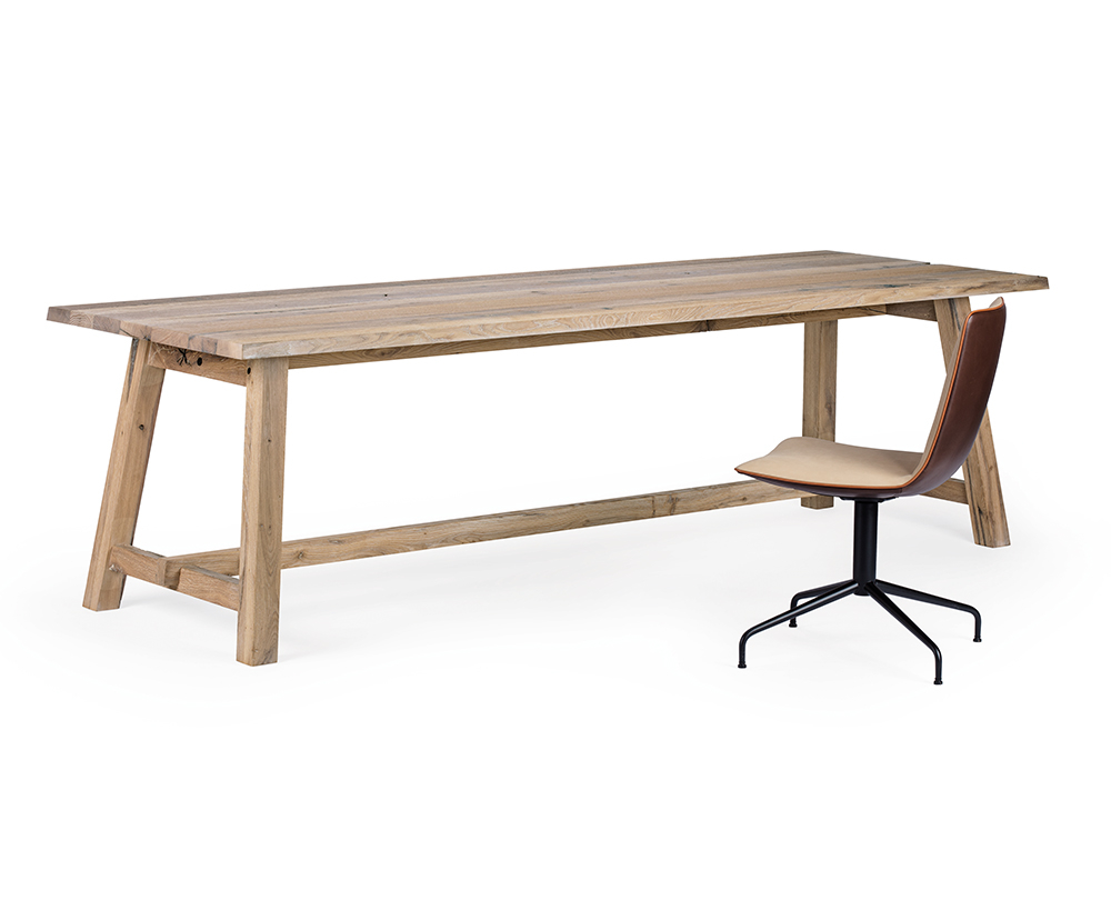 Janua BC02 Cantina tafel geolied vintage eikenhout - 1