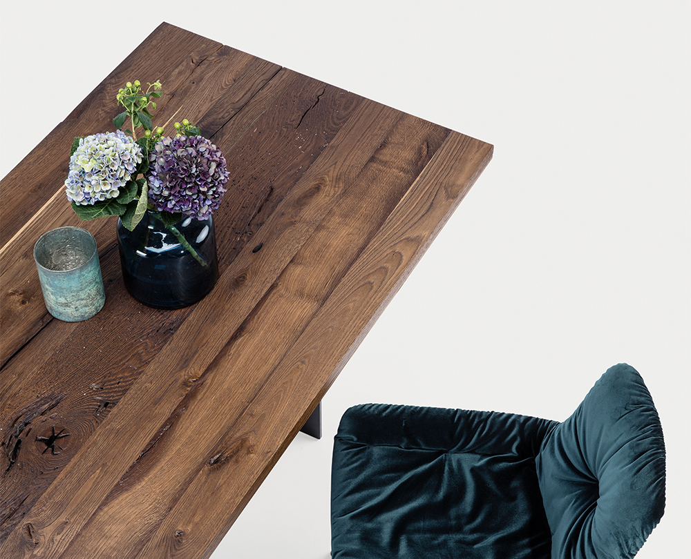 Janua SC41 tafel geolied en gerookt natuurlijk vintage eikenhout - 2