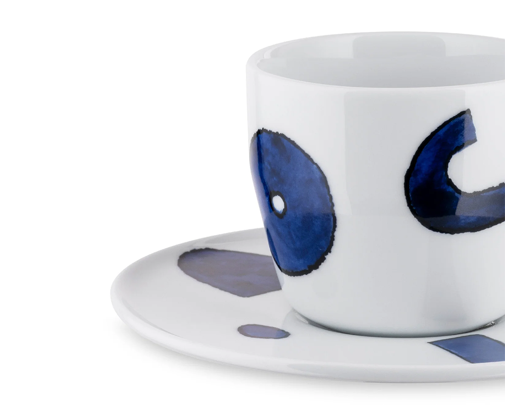Alessi Itsumo Yunoki Koffiekop met schotel (4x) - 2