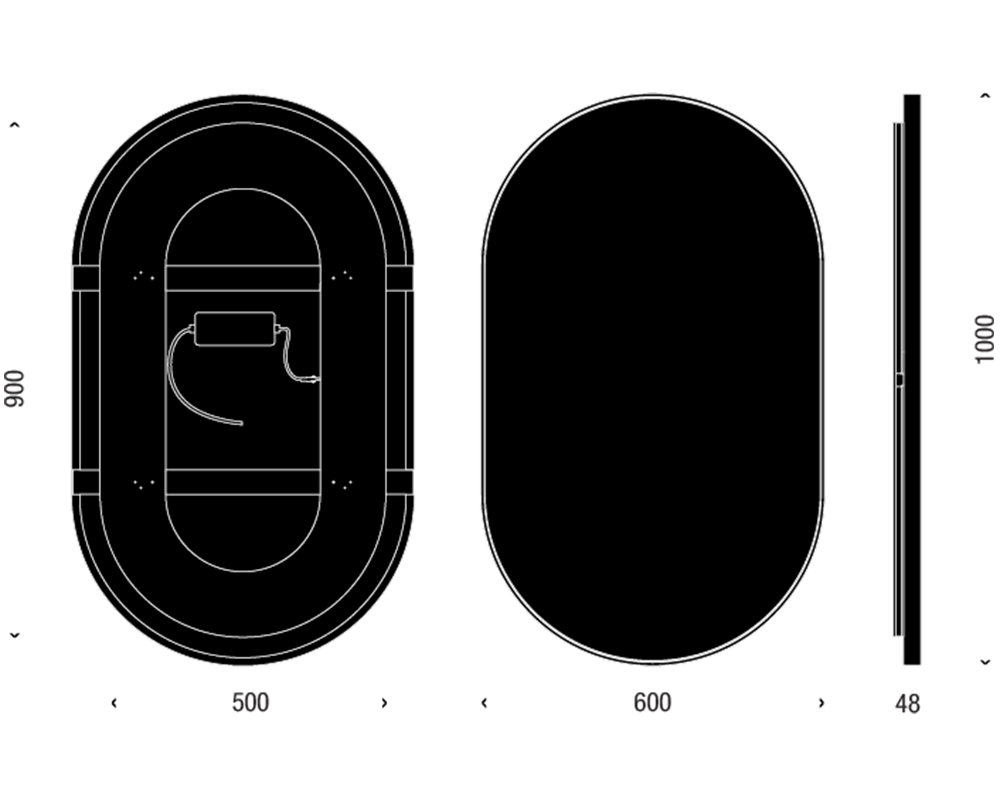 FROST UNU Spiegel met verlichting 4145 100x60cm - 9