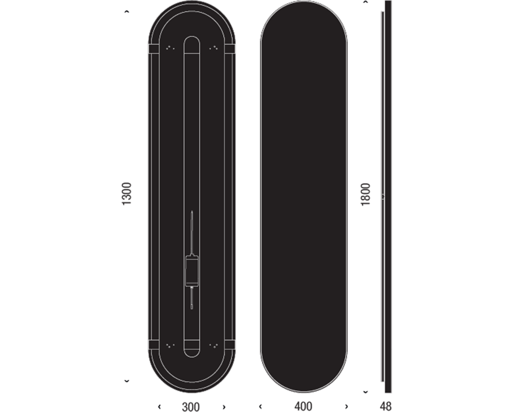 FROST UNU Spiegel met verlichting 4144 180x40cm - 8