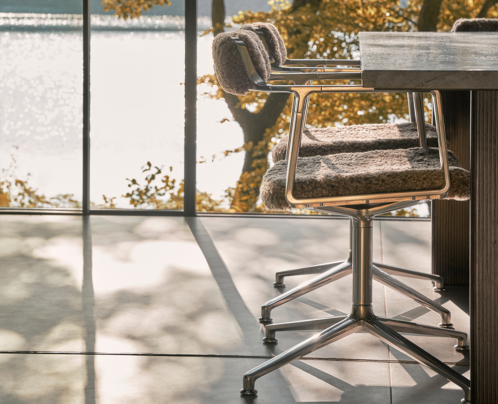 Vipp 452 Curly Edition Swivel Bureaustoel zonder wielen - 16