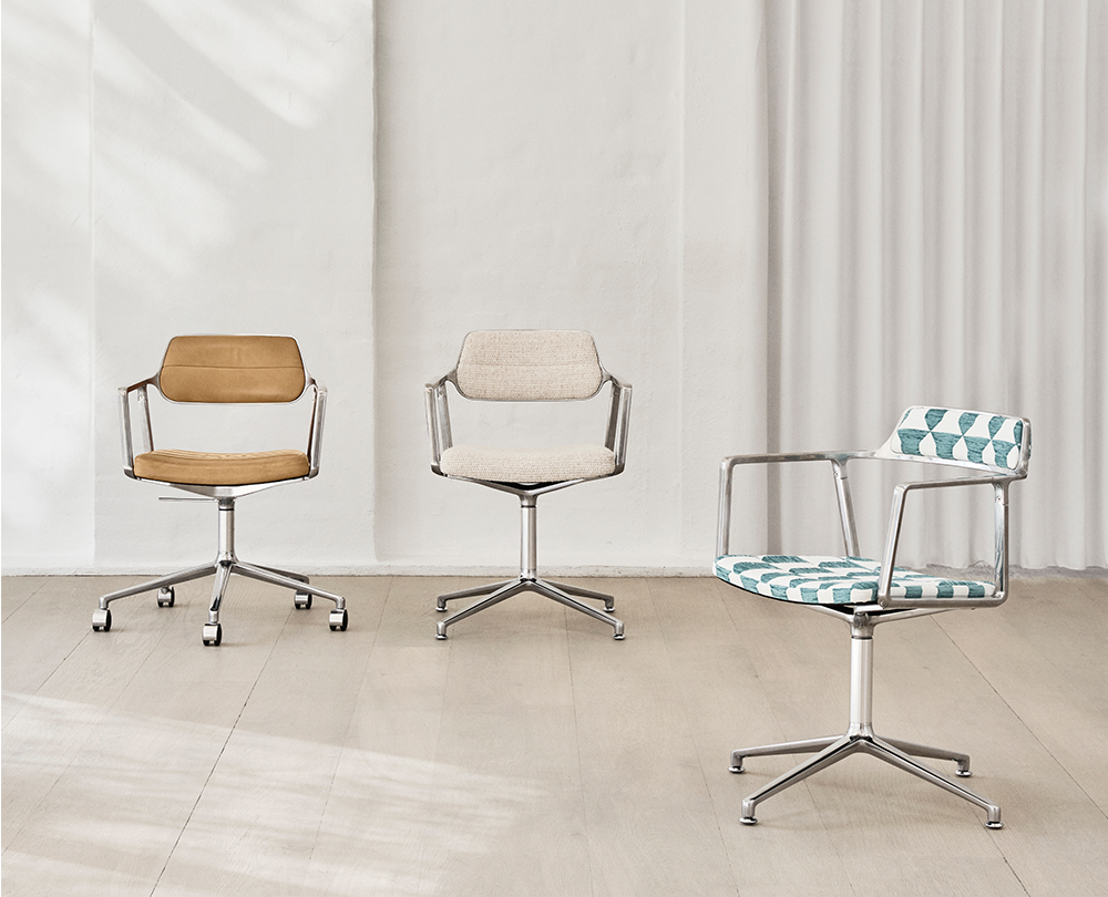 Vipp 453 stoel Swivel met wielen - 11