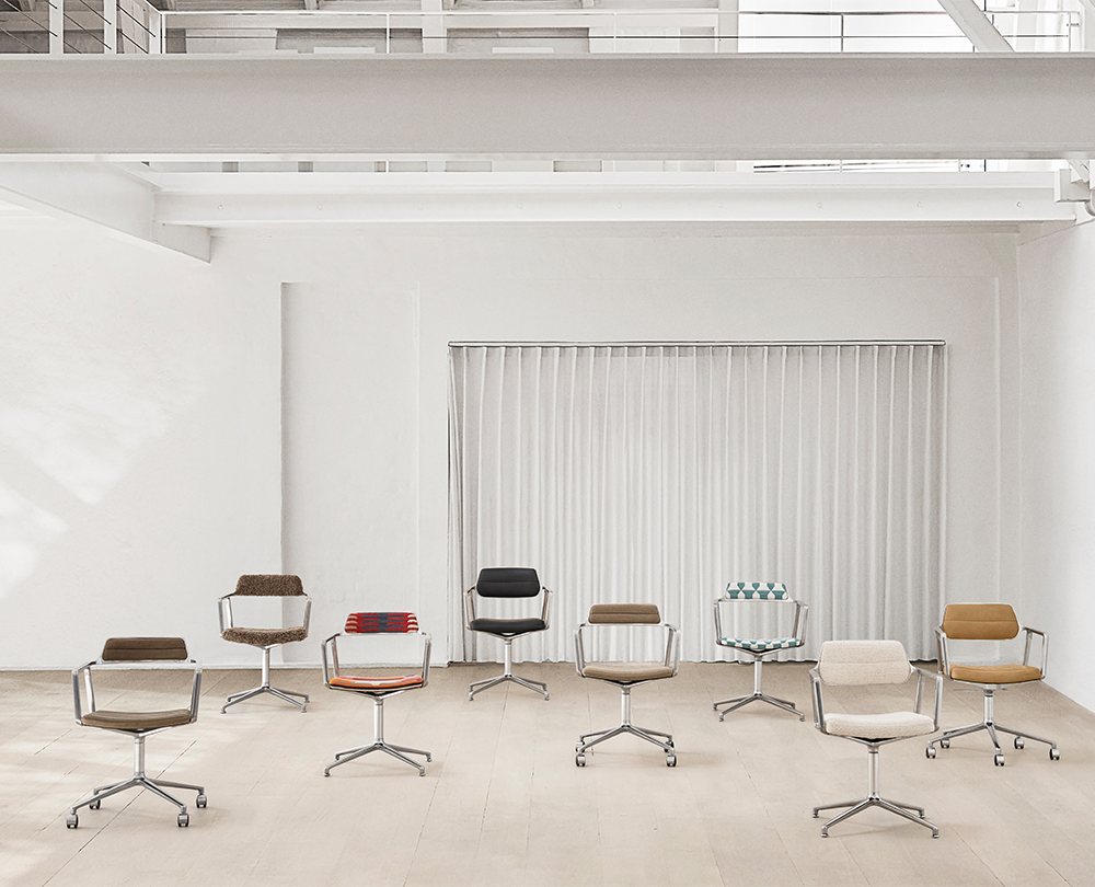Vipp 453 stoel Swivel met wielen - 10