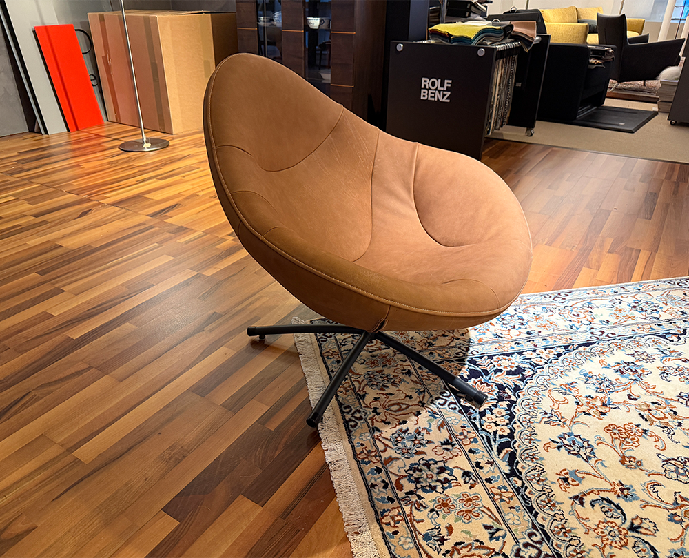 Label Hidde fauteuil in leder waterbuffel - 3