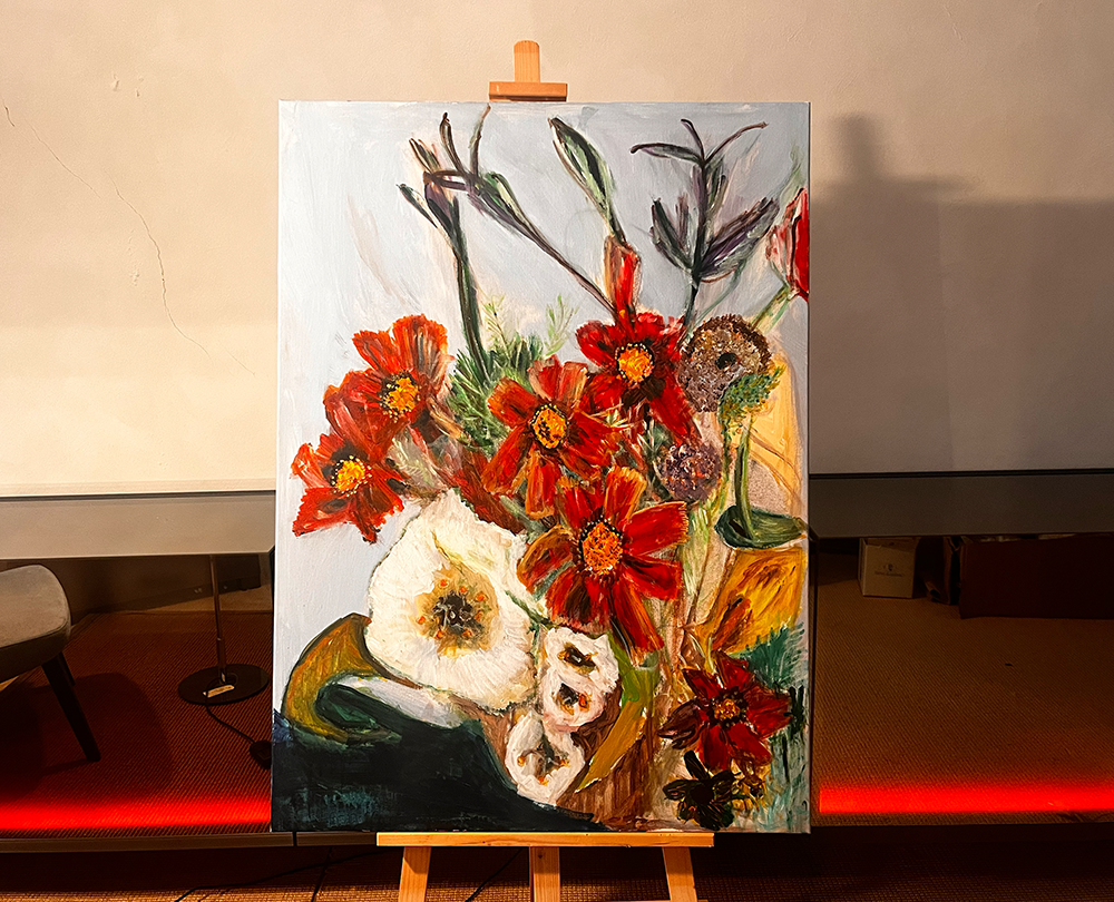 Schilderij Veldboeket acryl op linnen - 1