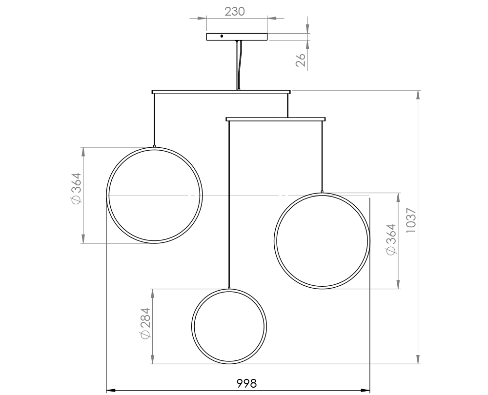 DCW éditions Focus x3 hanglamp - 7